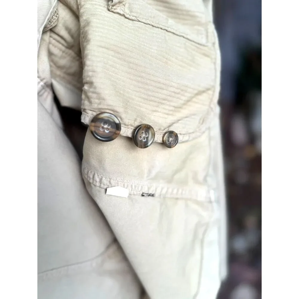 VTG Banana Republic Heritage Safari Cotton Khaki Chore Bush Jacket Size XL 2006